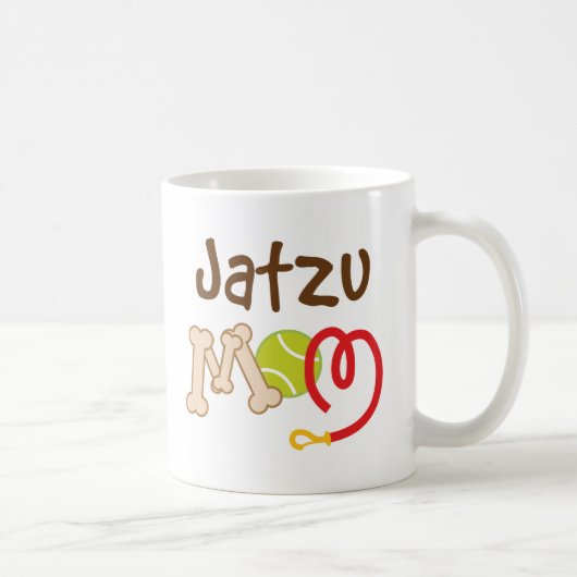 Jatzu犬の品種お母さんのギフト コーヒーマグカップ (右)
