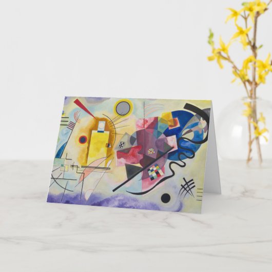Jaune, Rouge, Bleu by Wassily Kandinsky カード (黄色い花)