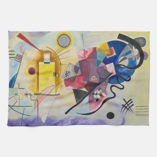 Jaune, Rouge, Bleu by Wassily Kandinsky キッチンタオル (横)