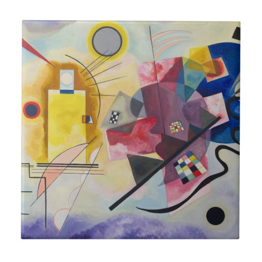 Jaune, Rouge, Bleu by Wassily Kandinsky タイル (正面)