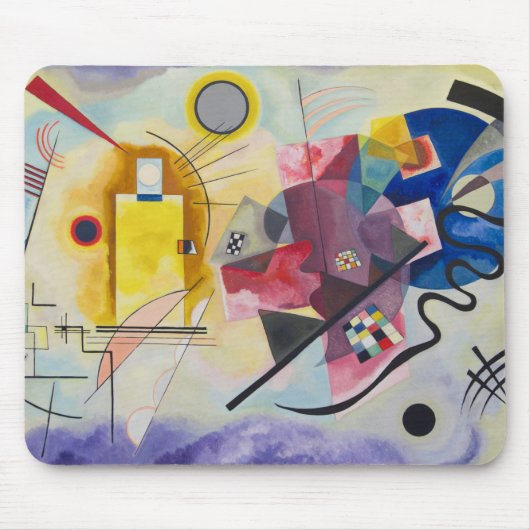 Jaune, Rouge, Bleu by Wassily Kandinsky マウスパッド (正面)