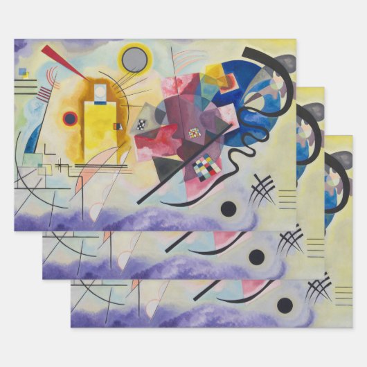 Jaune, Rouge, Bleu by Wassily Kandinsky ラッピングペーパーシート (セット)