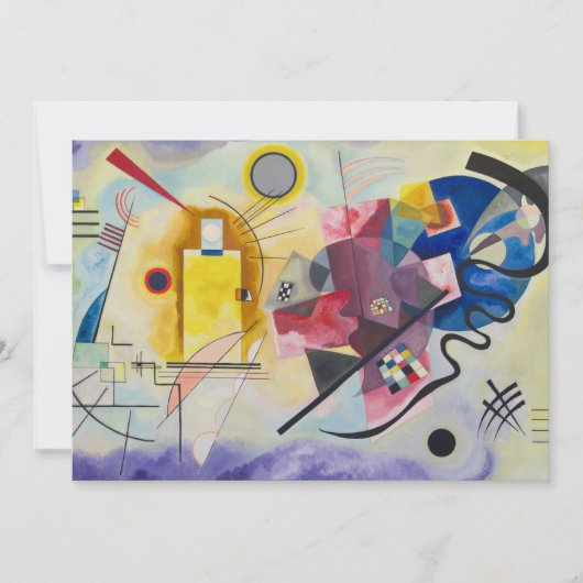 Jaune, Rouge, Bleu by Wassily Kandinsky 招待状 (正面)