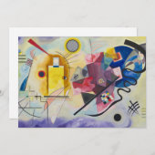 Jaune, Rouge, Bleu by Wassily Kandinsky 招待状 (正面/裏面)
