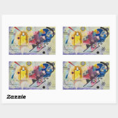 Jaune, Rouge, Bleu by Wassily Kandinsky 長方形シール (シート)