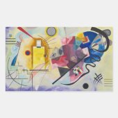 Jaune, Rouge, Bleu by Wassily Kandinsky 長方形シール (正面)