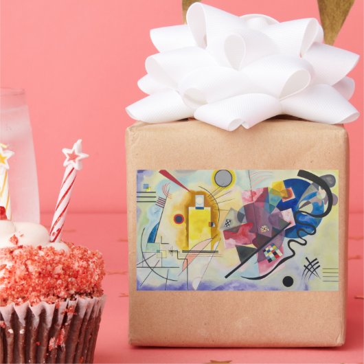 Jaune, Rouge, Bleu by Wassily Kandinsky 長方形シール (パーティー)