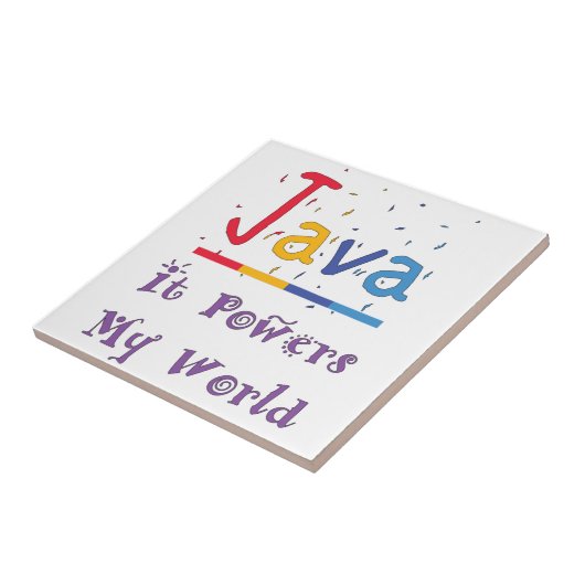 Javaが私の世界に力を与える タイル (側面)