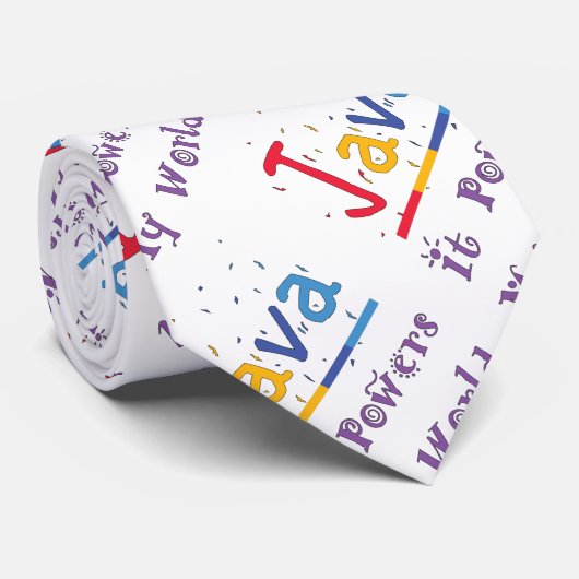 Javaが私の世界に力を与える ネクタイ (ロール)