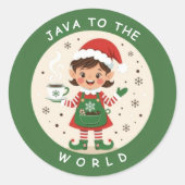 Javaを世界へ ラウンドシール (正面)