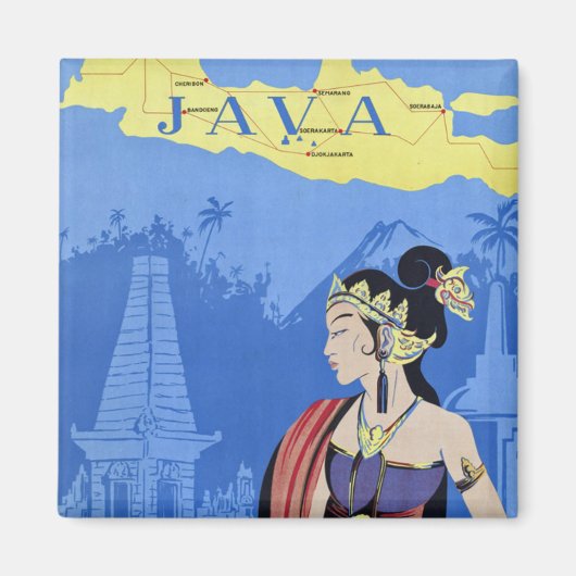 Javaを参照 マグネット (正面)