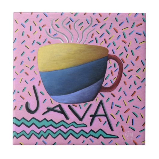 Javaコーヒー セラミックタイル (正面)