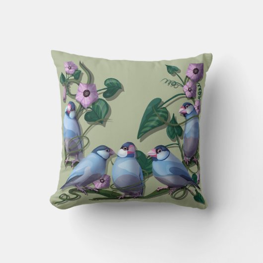 Javaスズメ クッション (正面)