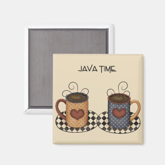 Javaタイムマグネット マグネット (正面/裏面)