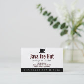 Javaロゴドリンクパンチカード ロイヤリティカード (スタンド正面)