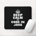 Java保マウスパッドでのcalmとcodeおもしろい マウスパッド<br><div class="desc">Java保マウスパッドでcalmとコーおもしろいド。プログラマ、ソフトウェアエンジニア、同僚、同僚、上司、友人などのための面白いギフトのアイデア。タイポグラフィモダンテンプレートとクラウン。黒またはカスタム色。</div>