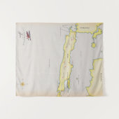 Java図解入りの、写真付きのの地図。 タペストリー (正面(横))