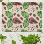 Java植物パターン キッチンタオル (折り畳み)