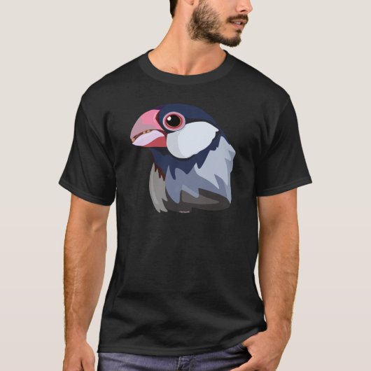 Java+スズメ - シンプル tシャツ (正面)