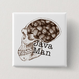 Java Beanのマン 缶バッジ