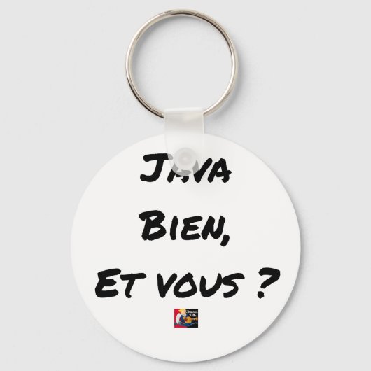 JAVA BIEN, ET VOUS ? - Jeux de mots キーホルダー (正面)