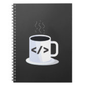 Java Coding Coffee Mugプログラミおもしろいングコード ノートブック (正面)
