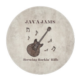 Java Jams-Brewing Rockin' Riffs-コーヒー-ギター- カッティングボード