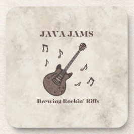 Java Jams-Brewing Rockin' Riffs-コーヒー-ギター- コースター