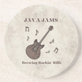 Java Jams-Brewing Rockin' Riffs-コーヒー-ギター- コースター