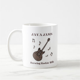 Java Jams-Brewing Rockin' Riffs-コーヒー-ギター- コーヒーマグカップ
