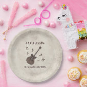 Java Jams-Brewing Rockin' Riffs-コーヒー-ギター- ペーパープレート (パーティー)