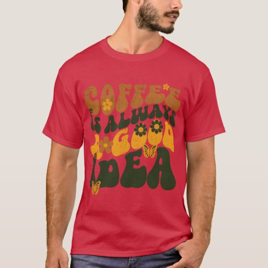 Java Joy コーヒーデザインの最高のギフト Tシャツ (正面)