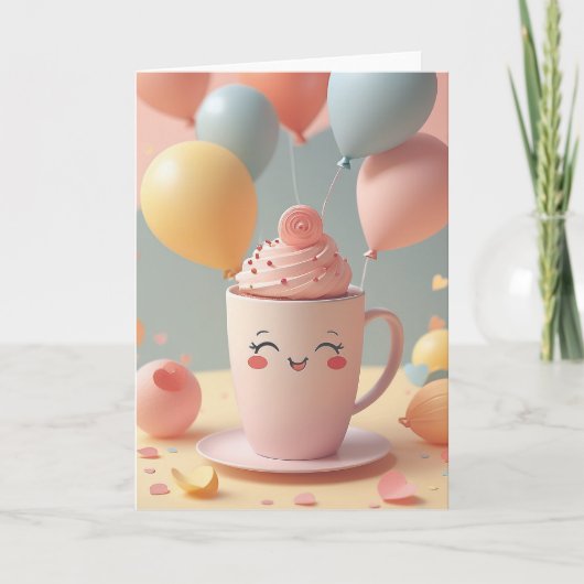 Java Joy Birthday カード (正面)