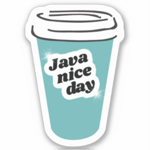 Java Nice Day Vinylステッカー シール