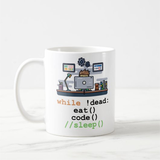 Java Script Coffee Coding コーヒーマグカップ (左)