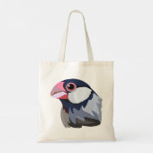 Java Sparrow—シンプルなデザイン トートバッグ (裏面)