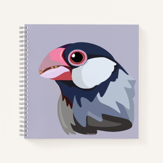 Java Sparrow—シンプルデザイン ノートブック (正面)