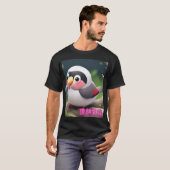 Java sparrow cute Japanese Traditional rice cake  Tシャツ (正面フル)
