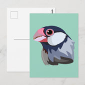 Java Sparrow—simplified  ポストカード (正面/裏面)