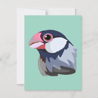 Java Sparrow—simplified  ポストカード