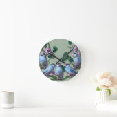 Java sparrows  ラウンド壁時計 (ホーム)