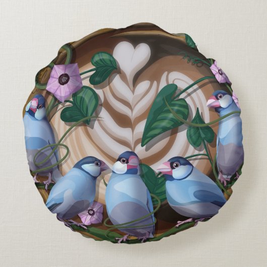 Java Sparrows, Java Coffee ラウンドクッション (裏面)