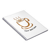 Java Steaming Cup | Wooden Curvy Coffee & Tea ノートブック (右側)