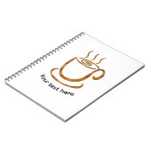 Java Steaming Cup | Wooden Curvy Coffee & Tea ノートブック (左側)