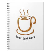 Java Steaming Cup | Wooden Curvy Coffee & Tea ノートブック (正面)