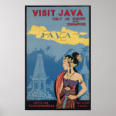 Java Vintage Travelポスター ポスター (正面)