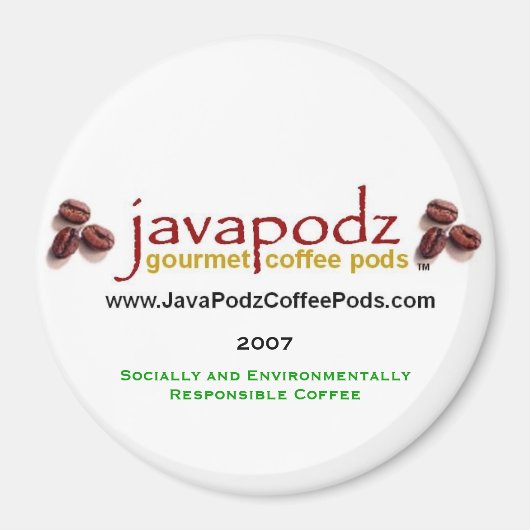 JavaPodz Collectivable "Green" 2007冷凍機等 マグネット (正面)