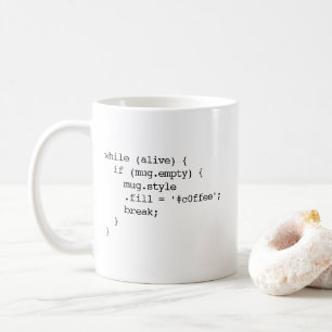 JavaScriptのコーヒー・マグ(#c0ffeeの壊れ目-倍) コーヒーマグカップ