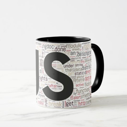 JavaScriptのマグ マグカップ (正面右)