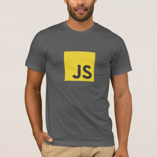 JavaScriptのロゴのTシャツ(ダークグレー) Tシャツ